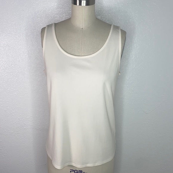 Eileen Fisher Tops - Eileen Fisher cream ivory neutral silk basic top M